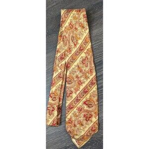 Robert Talbott for Tearney's Men's 100% Silk Tie ~ Yellow ~ Hand Made USA (53)